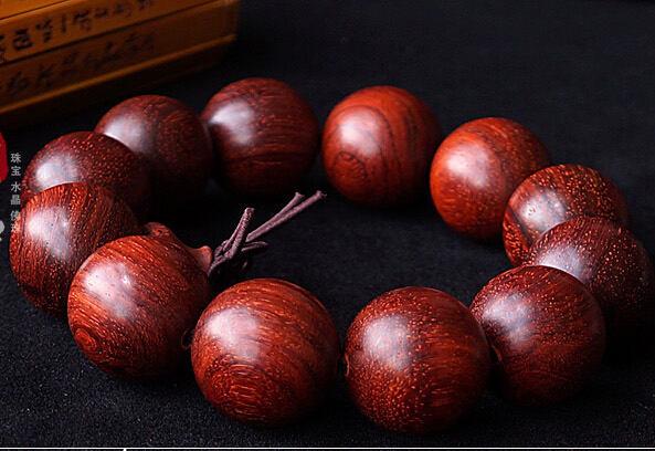 10MM 12MM 15MM 18MM 20MM Lobular Rosewood Natural Parallel to Grain Pattern Buddhist Prayer Bracelet